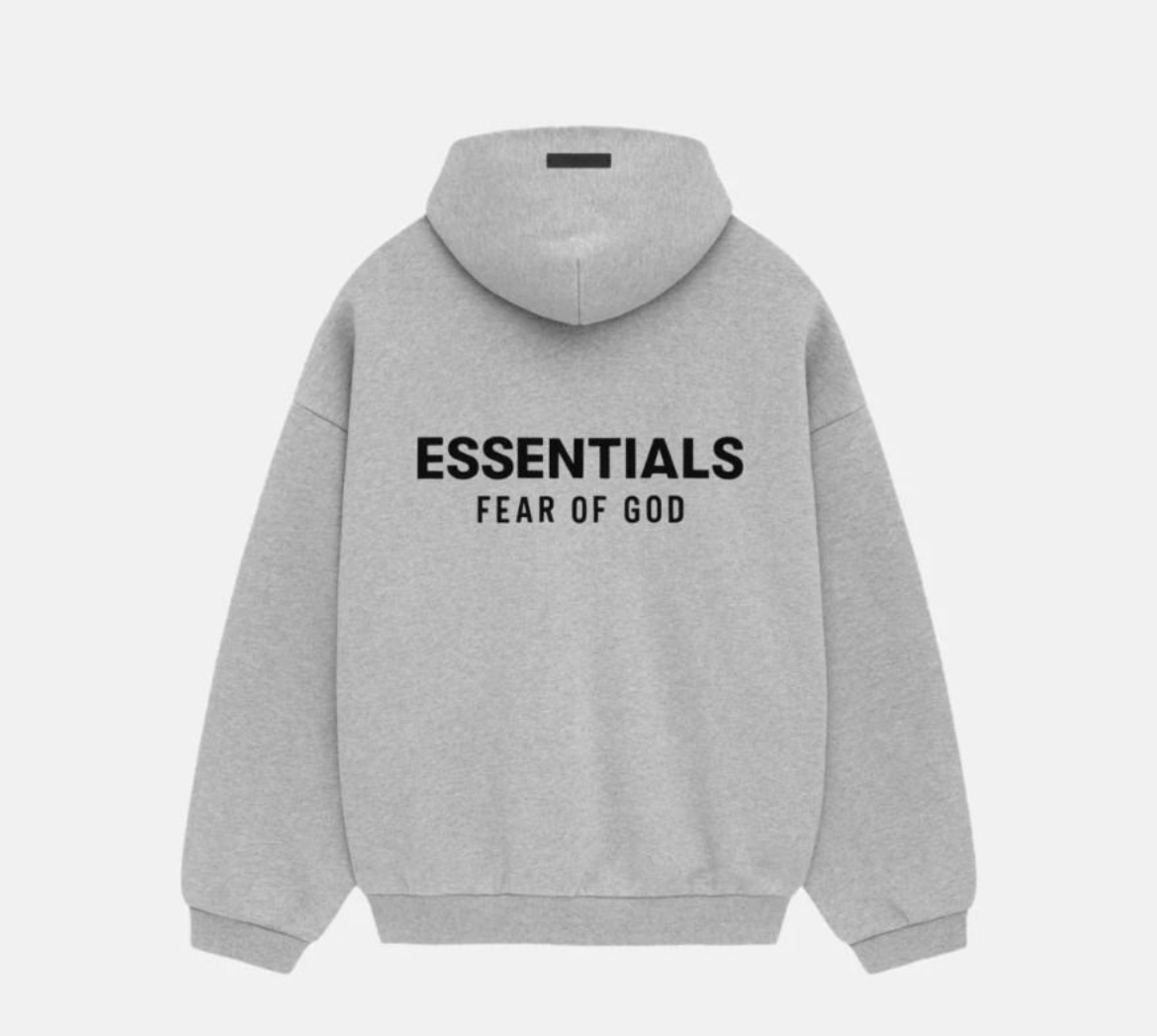 HOODIE ESSENTIALS SS24 GRIS CLARO