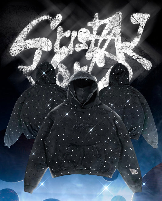 HOODIE FIFTY FAVE CRYSTALS PREVENTA RESTOCK (aparta con 200$) precio final 1499$ ENVÍO GRATIS - LIQUIDA EN 1 MES