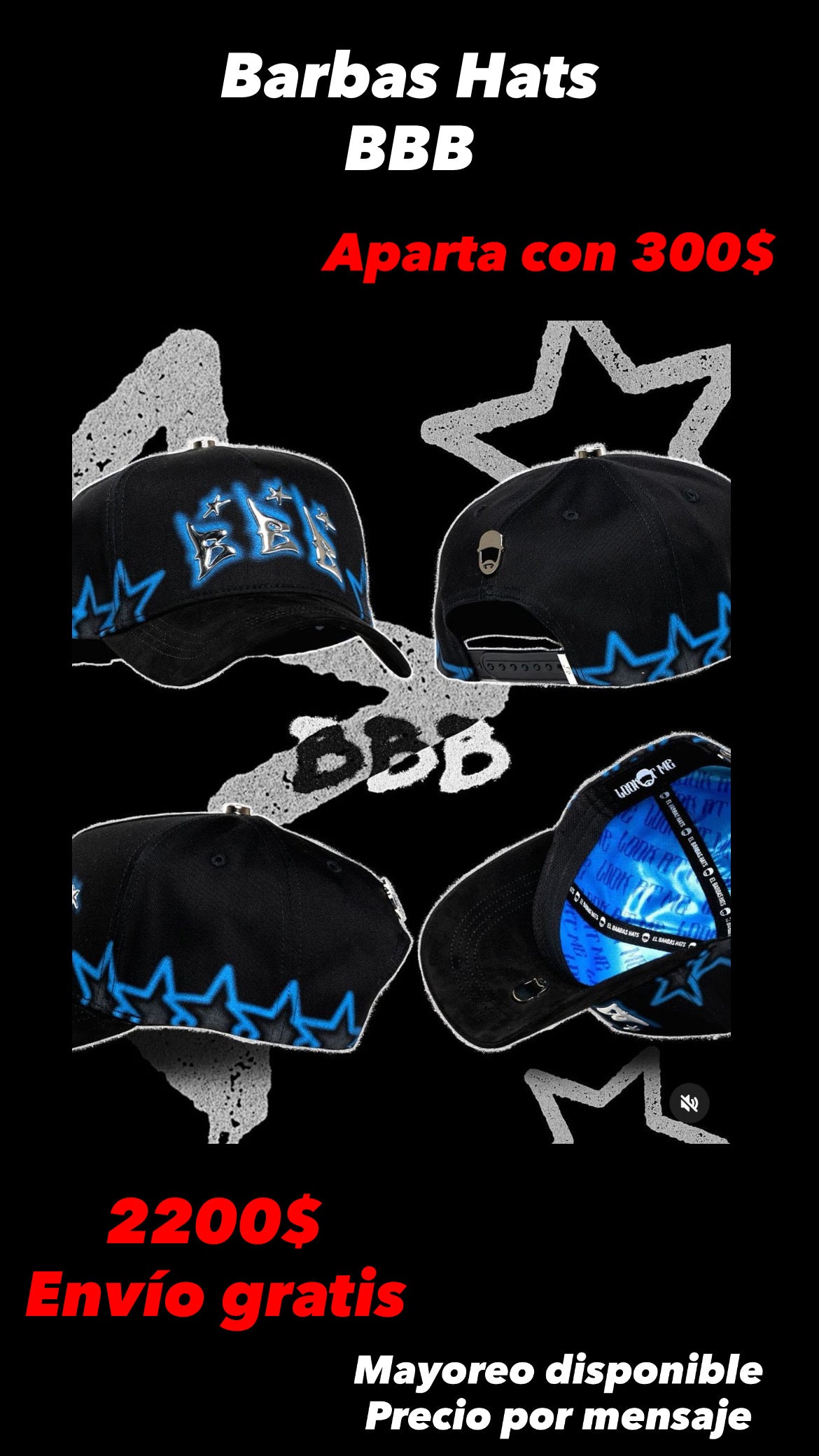 PREVENTA BARBAS HATS BBB