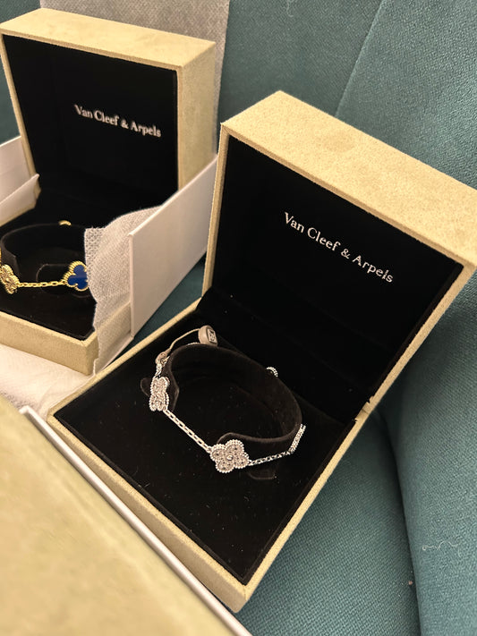 Pulso tipo VC Plata .925 baño en oro 18k plateado