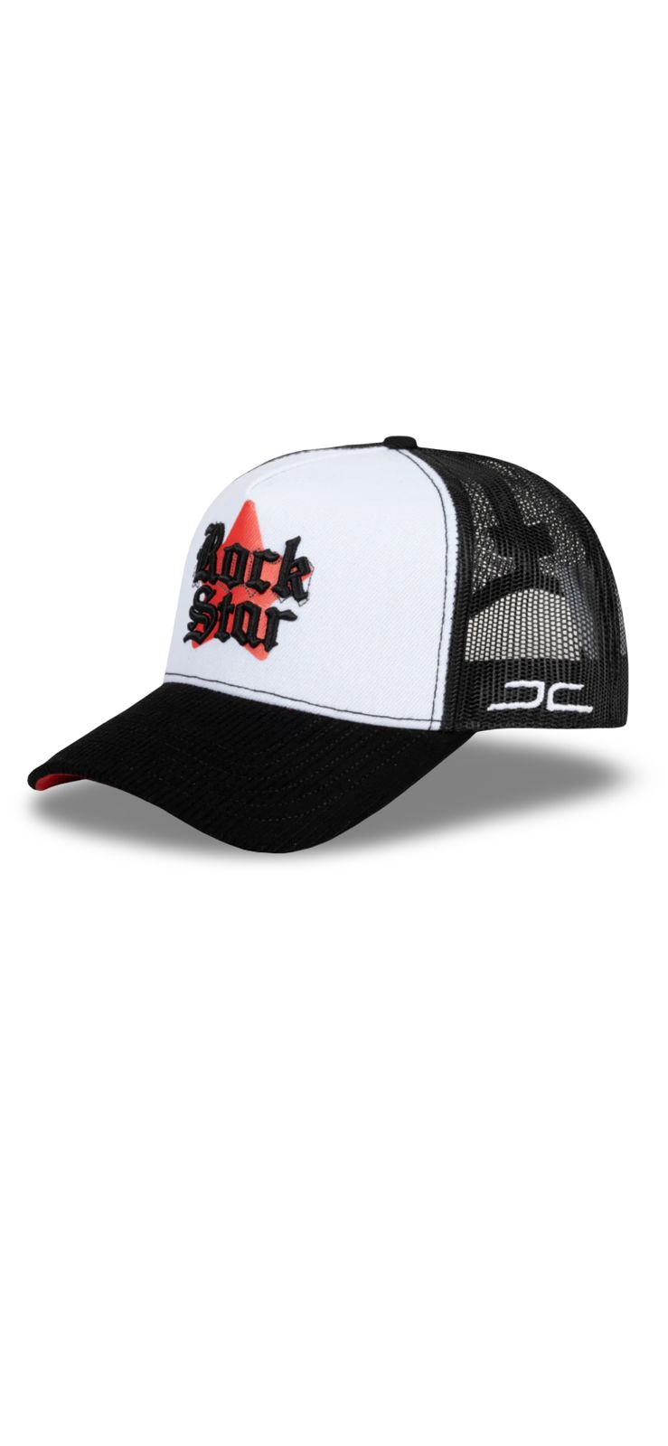 JC HATS ROCKSTAR BLACK & WHITE