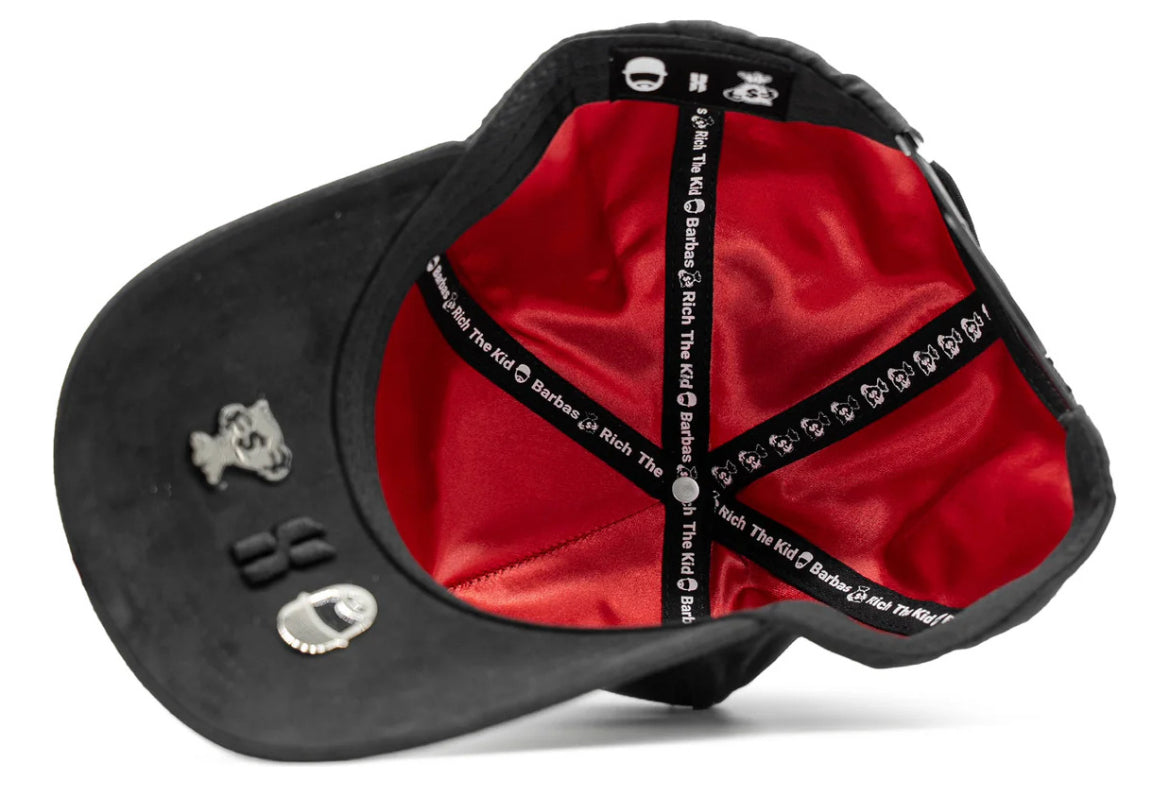 Barbas Hats x RICH the KID Chrome black