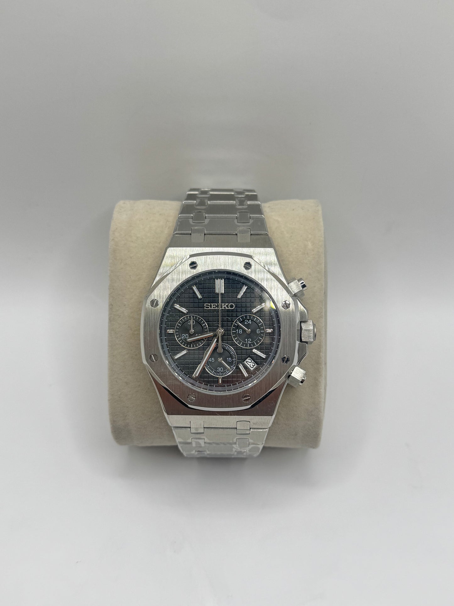 reloj seiko mod plateado