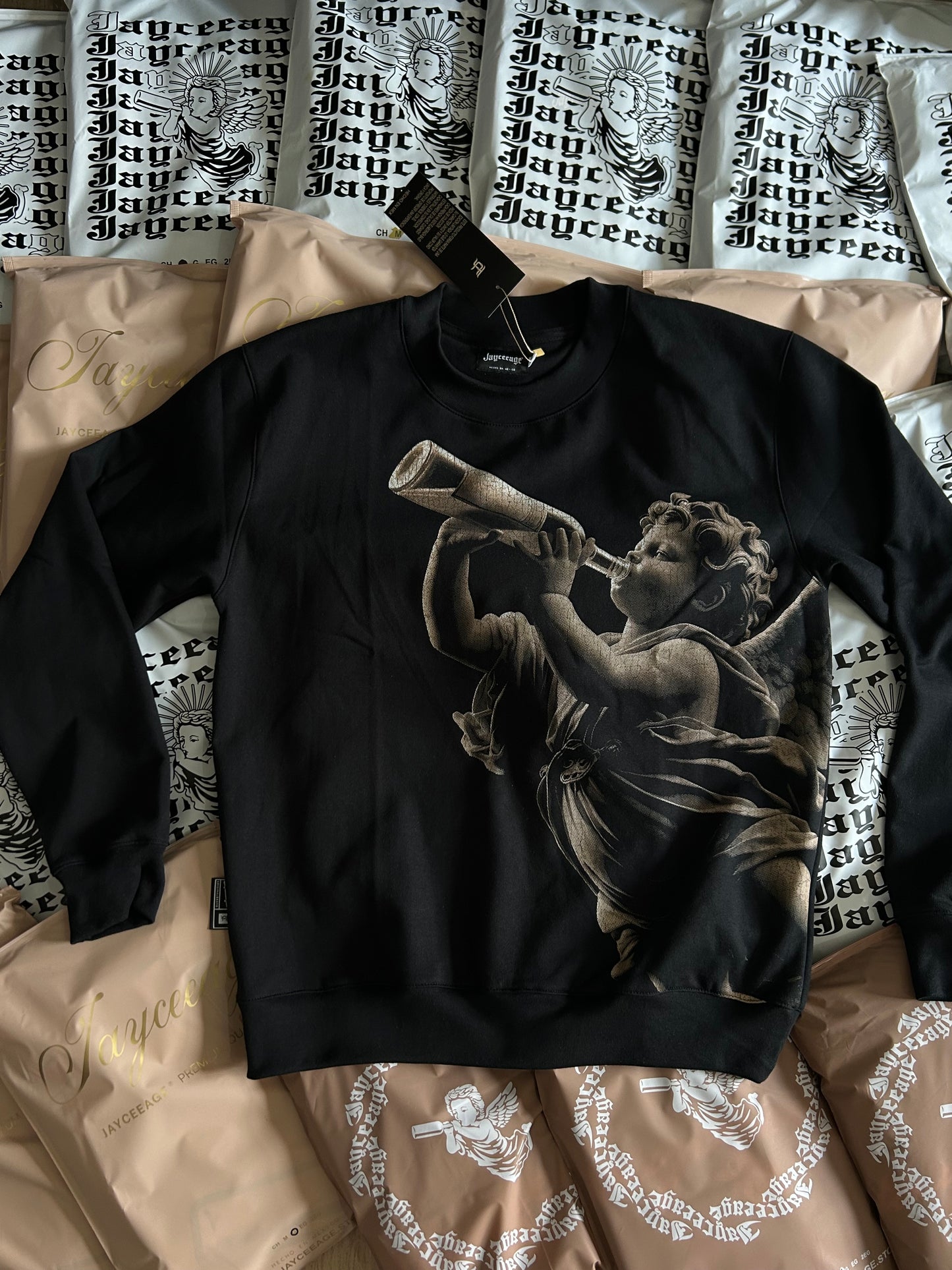 SUDADERA JAYCEEAGE ANGEL CAFÉ